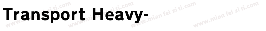 Transport Heavy字体转换